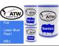 Preview: Fiat, Laser Blue Pearl, MBJ: 500ml Lackdose + 500ml Klarlack + 250ml Härter - Set, von ATW Autoteile West.